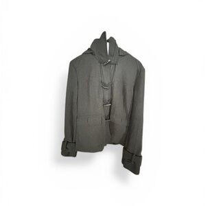 Miss London Charcoal Zip-Up Jacket